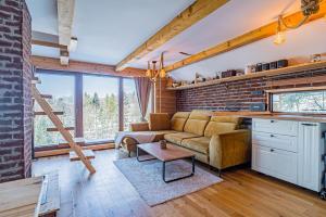 Χώρος καθιστικού στο Chata Malenovice