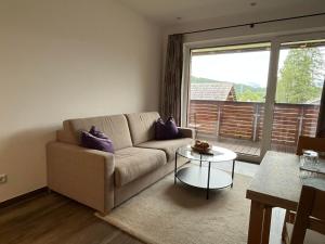 Χώρος καθιστικού στο Appartementhaus Longa Stubn