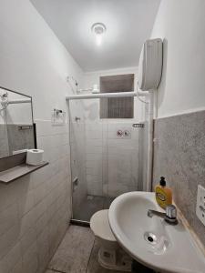 Koupelna v ubytování Apartamento Rua Teresa
