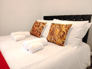 Voodi või voodid majutusasutuse Lucky Home 7 - Ideal for Trade & Family - 2 Bedrooms - 2 Beds - Max 4 Guests - Close to BAE, Docks, Lake District, Beaches toas