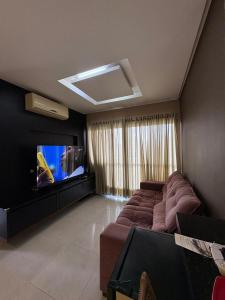 TV a/nebo společenská místnost v ubytování Confort & wellness apartment