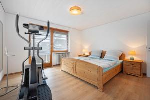 Giường trong phòng chung tại Bobis Ferienwohnung