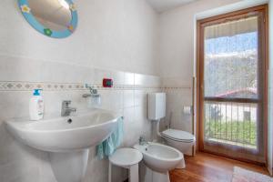 Koupelna v ubytování Lake and Mountain Holiday