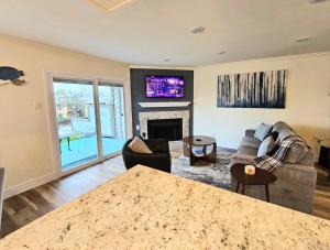 Posezení v ubytování Lake living, modern and cozy