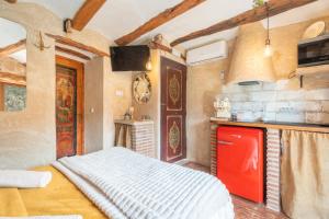 Kuchyň nebo kuchyňský kout v ubytování Gnomo