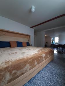 Ένα ή περισσότερα κρεβάτια σε δωμάτιο στο Chilango BnB