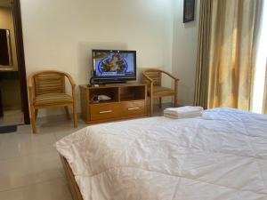 TV a/nebo společenská místnost v ubytování Jolilian Hotel