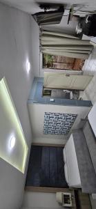 an overhead view of a bathroom with a toilet at Cooper in Potchefstroom