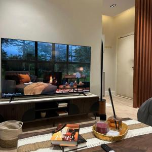 TV a/nebo společenská místnost v ubytování Mesk