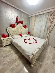 Postel nebo postele na pokoji v ubytování Apartament Green Park