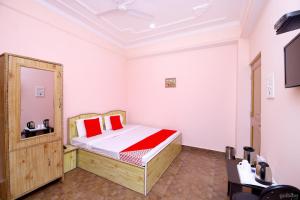 Μια τηλεόραση ή/και κέντρο ψυχαγωγίας στο Hotel Alpine View