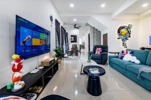 Χώρος καθιστικού στο i Homes Villa 3 Nearby Sunway - Swimming Pool and Karaoke