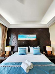 Postel nebo postele na pokoji v ubytování Langkawi Lagoon 3 pax beach and sea view + 62 fotografií