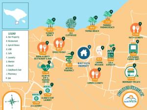 Et logo, certifikat, skilt eller en pris der bliver vist frem på Ulu Home Bali by Bukit Vista