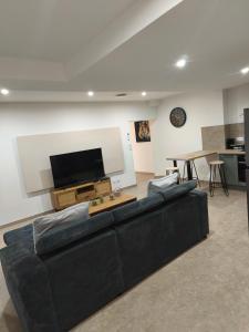 TV a/nebo společenská místnost v ubytování Gite Secret Spa