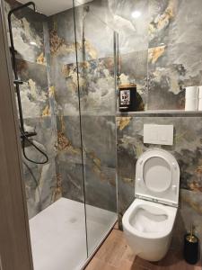 Koupelna v ubytování Gite Secret Spa