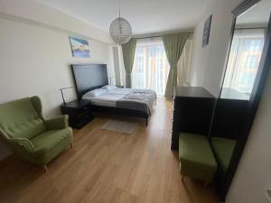 Una cama o camas en una habitación de Apartments 315 New Gudauri 2 blok