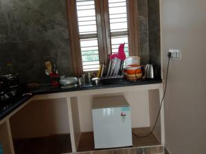 Kuchyň nebo kuchyňský kout v ubytování MR stay