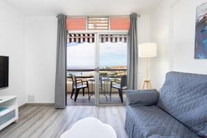 Χώρος καθιστικού στο Apartment Beautiful Sea View Las Vistas