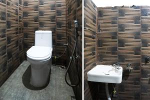 Koupelna v ubytování Hotel O LIZNA