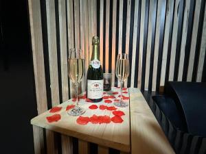 Nápoje v ubytování L écrin Love room avec balnéo au coeur de Sedan