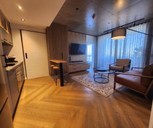 TV a/nebo společenská místnost v ubytování 308 Bridgewater One - Two Bedroom Apartment with Park Views