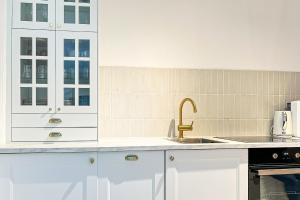 Kuchyň nebo kuchyňský kout v ubytování Ferienwohnung Sandweiss Ferienwohnung 01 + 43 fotografií