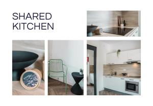 ティルブルフにあるCozy, Simple, And Affordable For Solo Travelerの四絵のコラージュ