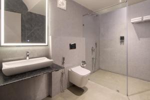 Ένα μπάνιο στο Treat Aranya Resort Kumbhalgarh