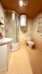 Koupelna v ubytování Drozdovichi Resort