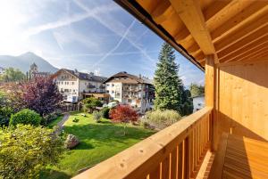 a view from the balcony of a house at Apartments Schlernheim in Fie allo Sciliar