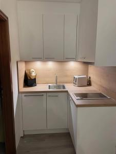 Kuchyň nebo kuchyňský kout v ubytování Vier Jahreszeiten - Haus 3 Wohnung 86