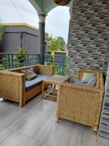 Balkón nebo terasa v ubytování Jordana Homes