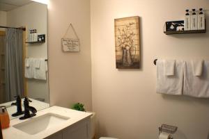 Et badeværelse på Gorgeous 3 bedroom in Downtown Gatlinburg! Free Tickets everyday of your stay,Pool table,Fireplaces + 26 billeder