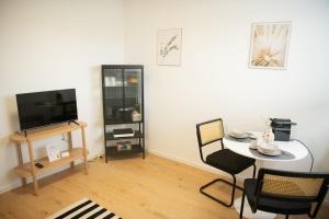 TV a/nebo společenská místnost v ubytování Apartment Strauss #ELF 2 Zimmer BS CITY