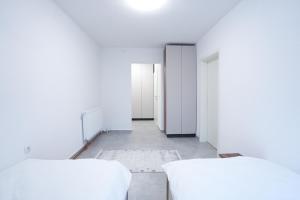 Ένα ή περισσότερα κρεβάτια σε δωμάτιο στο Wohnung IB - Gemütliches Designer-Apartment