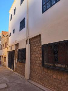 Bygningen som feriehuset ligger i