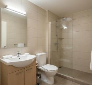 Koupelna v ubytování Alpin Apart + 13 fotografií