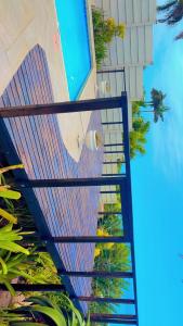 a building with a painting on the side of it at Zinkwazi Beach House in Zinkwazi Beach