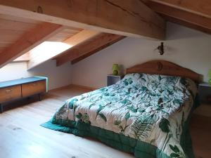 Postel nebo postele na pokoji v ubytování Loft de Charme La Rose Désirée