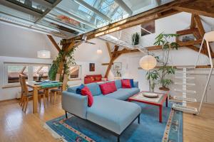 Posezení v ubytování Künstlernest im Winzerort