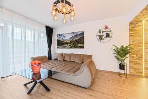 Posezení v ubytování Ama Garden Spa Apartment Busteni