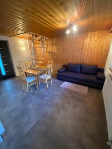 Χώρος καθιστικού στο Ferienwohnung Bergheimat