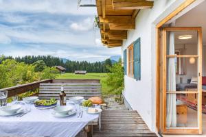 Balkoni atau teres di Ferienwohnung 180 Grad