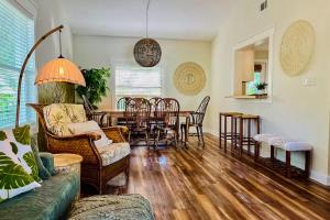 Posezení v ubytování BoHo Bungalow