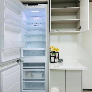 Kuchyň nebo kuchyňský kout v ubytování C- an apartment-style accommodation in Seoul - Bongcheon Station