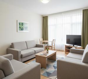 Posezení v ubytování Narköy Apart