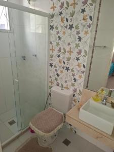 Koupelna v ubytování SeAprochegue