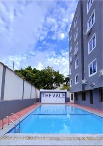 a view of the villa hotel with a swimming pool at Hidden gem-Nyali Vale Residence in Mombasa