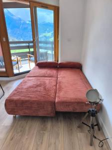 Posezení v ubytování Appartement ensoleillé surplombant Morzine